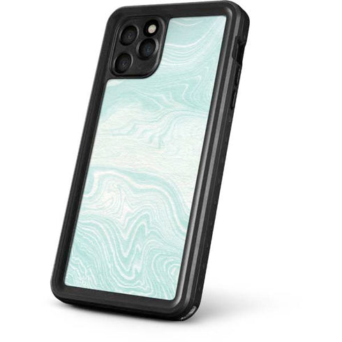Marbleized Mint iPhone 11 Pro Waterproof Case