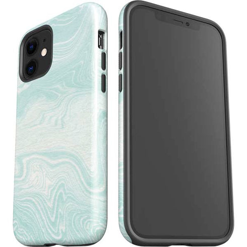 Marbleized Mint iPhone 12 Impact Case