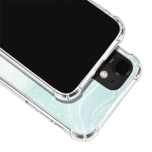 Marbleized Mint iPhone 12 Mini Clear Case