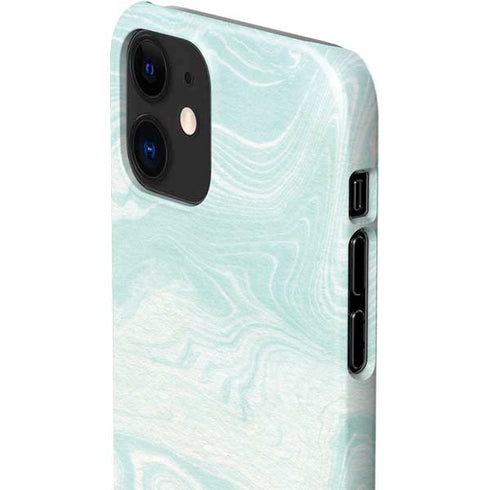 Marbleized Mint iPhone 12 Mini Lite Case