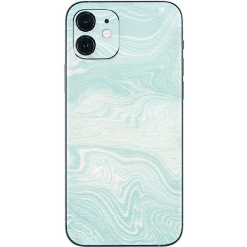 Marbleized Mint iPhone 12 Mini Skin