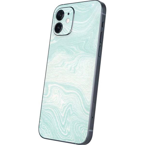 Marbleized Mint iPhone 12 Mini Skin