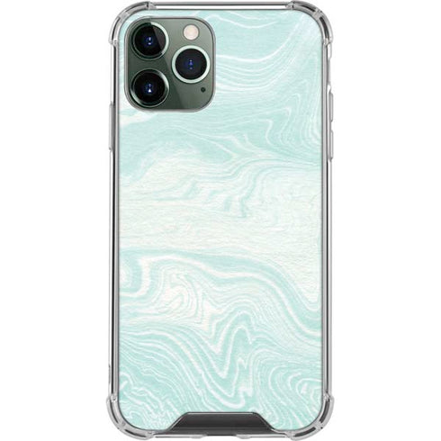 Marbleized Mint iPhone 12 Pro Clear Case
