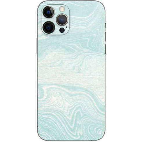 Marbleized Mint iPhone 12 Pro Skin