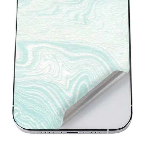 Marbleized Mint iPhone 12 Pro Skin