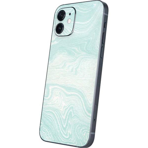 Marbleized Mint iPhone 12 Skin
