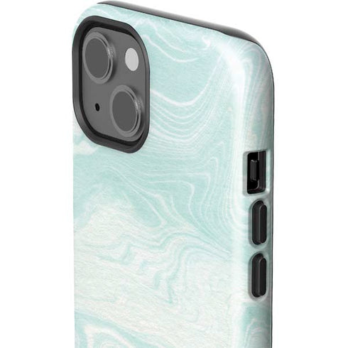 Marbleized Mint iPhone 13 Impact Case