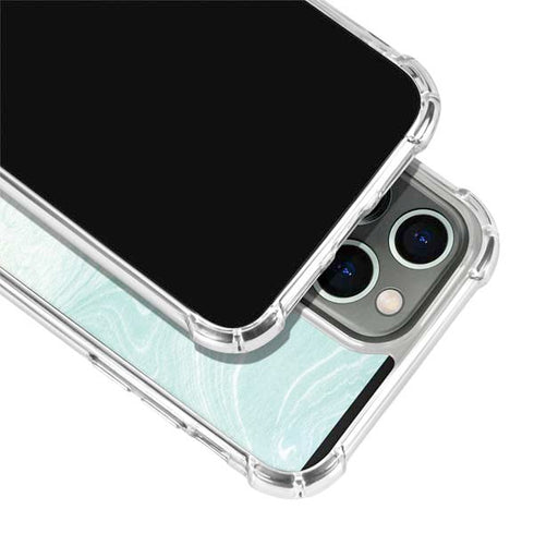 Marbleized Mint iPhone 13 Pro Clear Case