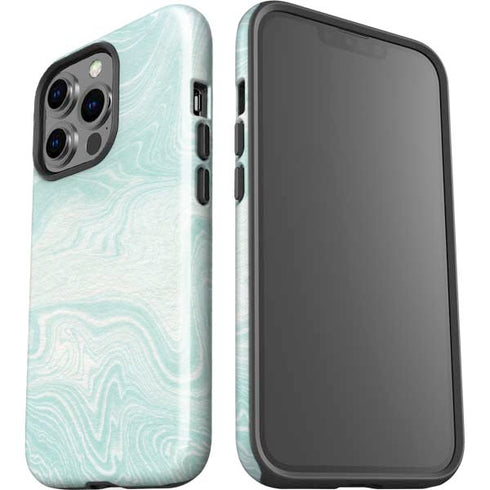 Marbleized Mint iPhone 13 Pro Impact Case
