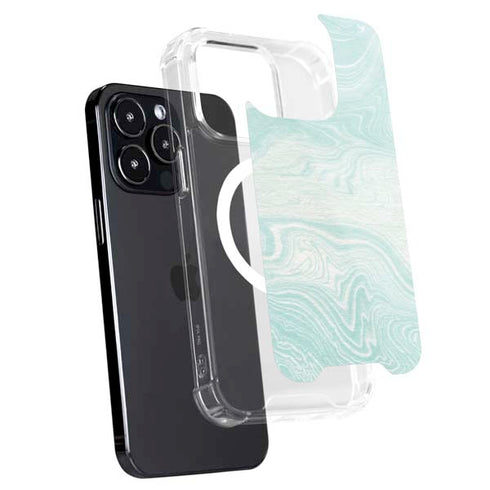 Marbleized Mint iPhone 13 Pro MagSafe Case