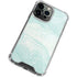 Marbleized Mint iPhone 13 Pro Max Clear Case
