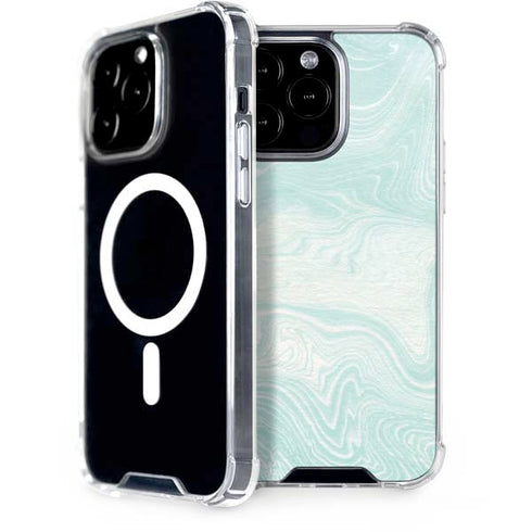 Marbleized Mint iPhone 13 Pro Max MagSafe Case