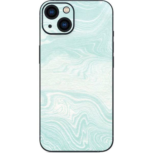 Marbleized Mint iPhone 13 Skin