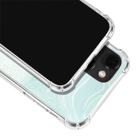 Marbleized Mint iPhone 14 Clear Case
