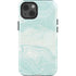 Marbleized Mint iPhone 15 Impact Case