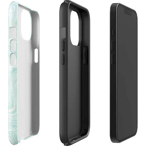 Marbleized Mint iPhone 14 Impact Case