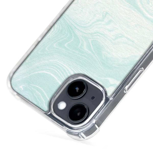 Marbleized Mint iPhone 15 Plus MagSafe Case