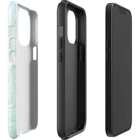 Marbleized Mint iPhone 14 Pro Impact Case