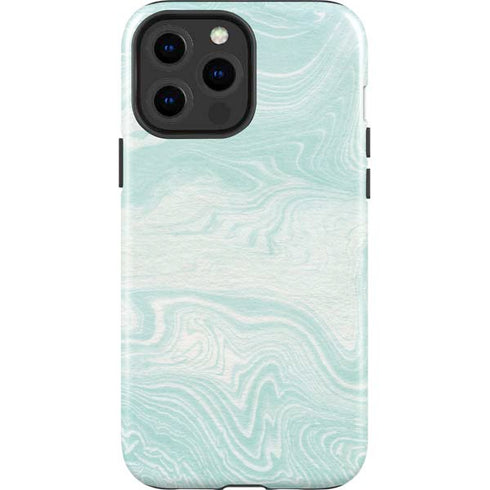 Marbleized Mint iPhone 15 Pro Max Impact Case