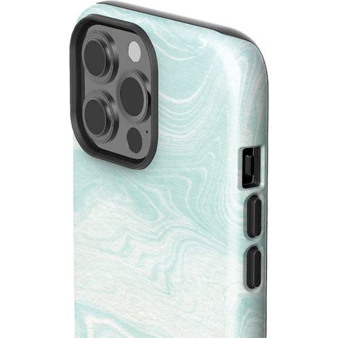 Marbleized Mint iPhone 15 Pro Max Impact Case