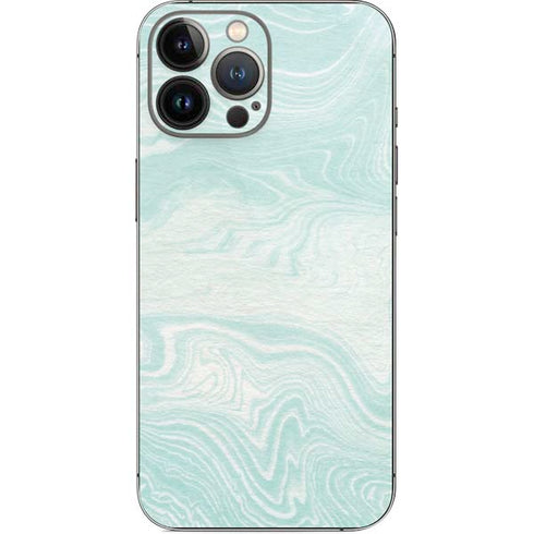 Marbleized Mint iPhone 14 Pro Max Skin