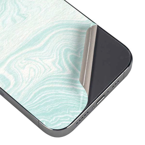 Marbleized Mint iPhone 14 Pro Max Skin