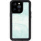 Marbleized Mint iPhone 14 Pro Waterproof Case