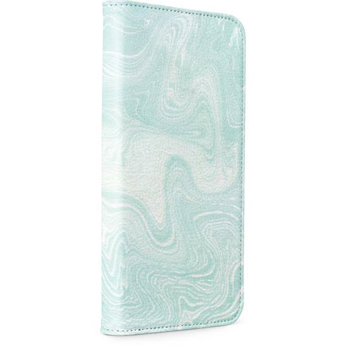 Marbleized Mint iPhone 15 Pro Folio Case