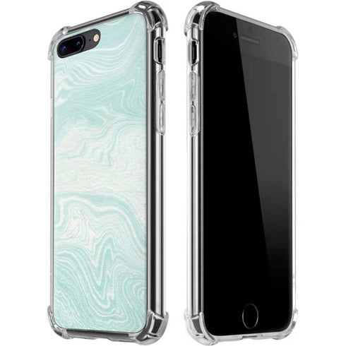 Marbleized Mint iPhone 7/8 Plus Clear Case