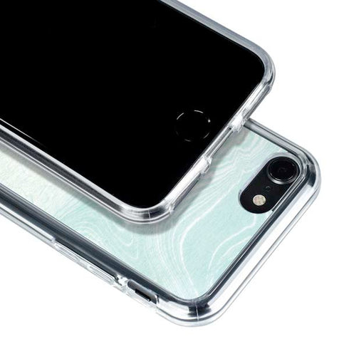 Marbleized Mint iPhone SE (2nd & 3rd Gen) Clear Case
