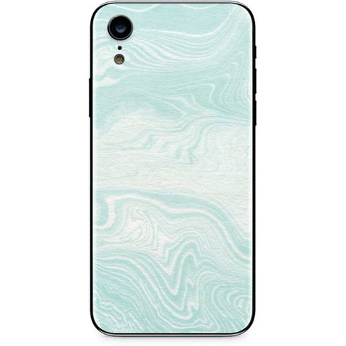 Marbleized Mint iPhone XR Skin