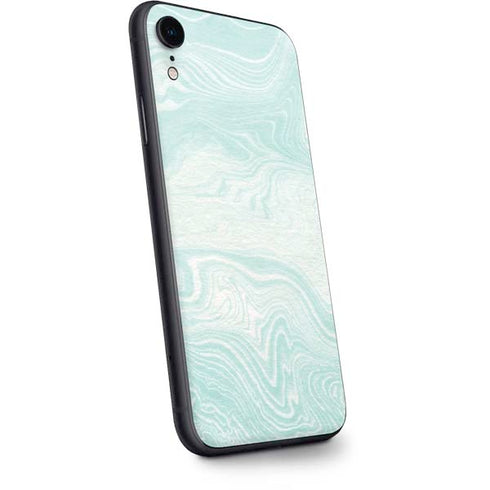 Marbleized Mint iPhone XR Skin