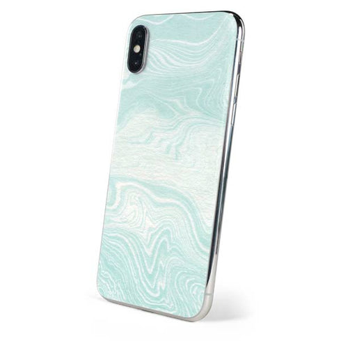 Marbleized Mint iPhone XS Max Skin