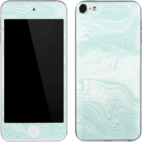 Marbleized Mint Apple iPod Skin