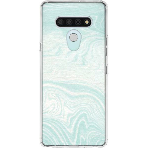 Marbleized Mint LG Stylo 6 Clear Case