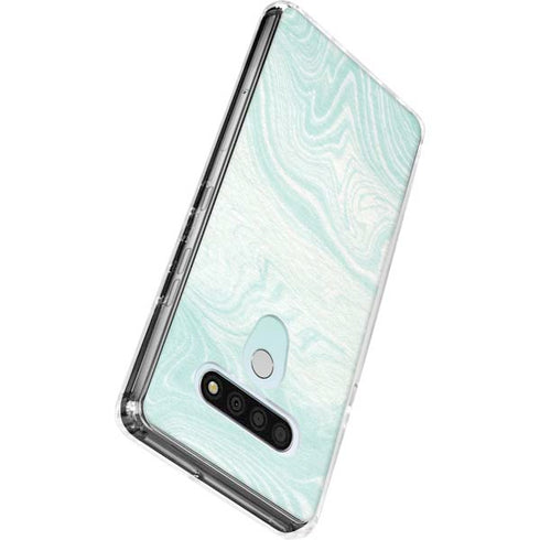 Marbleized Mint LG Stylo 6 Clear Case