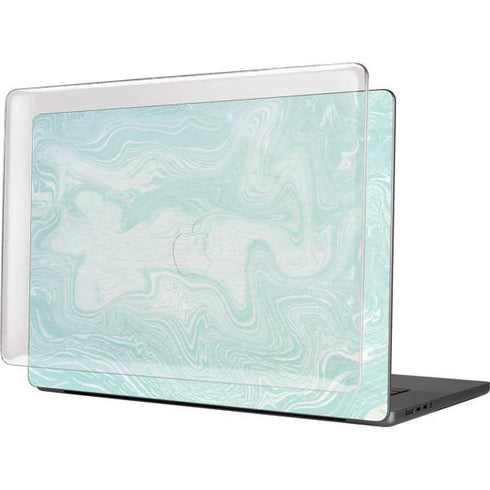 Marbleized Mint MacBook Pro 16in (2021-25) Case plus Skin