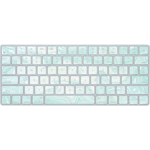 Marbleized Mint Magic Keyboard Skin