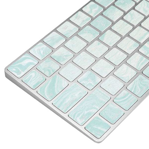 Marbleized Mint Magic Keyboard Skin