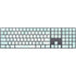 Marbleized Mint Magic Keyboard with Numeric Keypad Skin