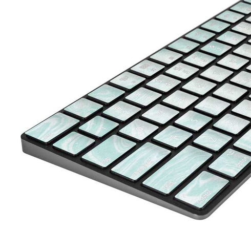 Marbleized Mint Magic Keyboard with Numeric Keypad Skin