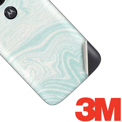Marbleized Mint Moto E5 Play Skin