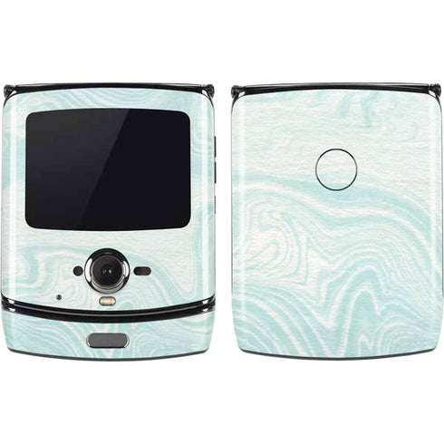 Marbleized Mint Motorola RAZR Skin