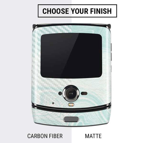 Marbleized Mint Motorola RAZR Skin