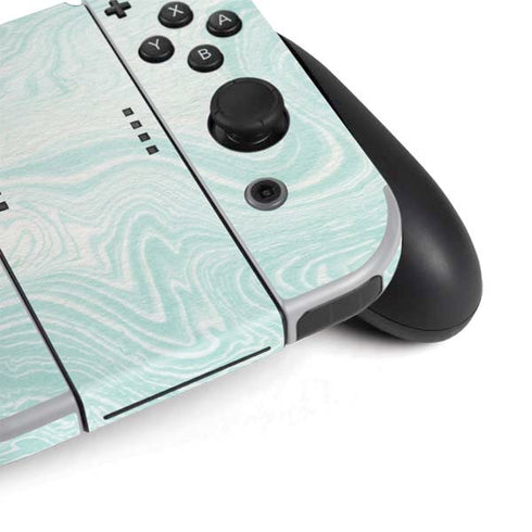 Marbleized Mint Nintendo Switch OLED (2021) Skin