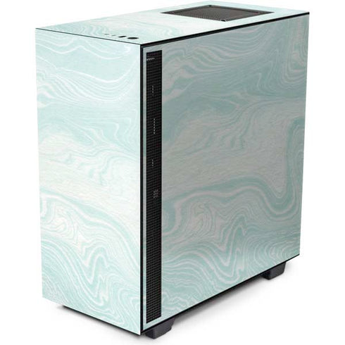 Marbleized Mint NZXT H510 Compact ATX Mid-Tower Case Skin
