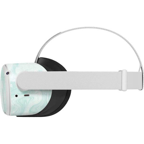 Marbleized Mint Oculus Quest 2 Skin