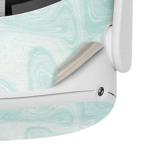 Marbleized Mint Oculus Quest 2 Skin
