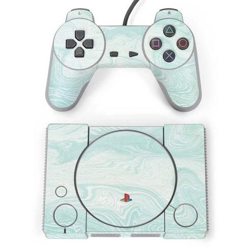 Marbleized Mint PlayStation Classic Bundle Skin