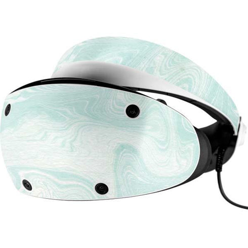Marbleized Mint PlayStation VR2 Skin